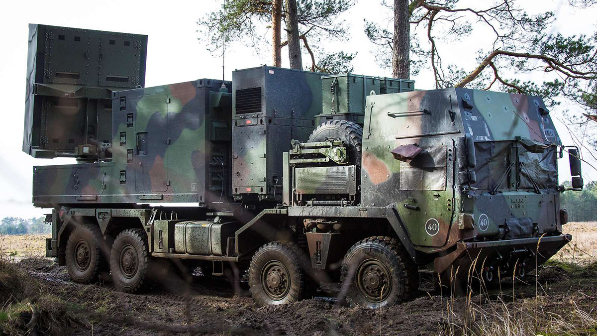 El radar contrabatería Cobra (Bundeswehr).